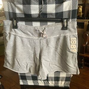 Mossimo Supply Co. Light Gray Drawstring Athletic Shorts